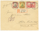 812 1909 25pf+ 40pf+ 1 MARK Canc. OTJIVARONGO On REGISTERED Envelope(1 Flap Missing) To GERMANY. Vf. - Sonstige & Ohne Zuordnung
