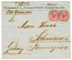 816 "MALIMBA" : 1894 VORLAUFER 10pf(v47)x2 Canc. KAMERUN + "MALIMBA" Manus. On Commercial Envelope (SANNAGA) To SCHWERIN - Autres & Non Classés