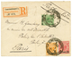 859 1893 10p + 20p+ 1 1/4P Canc. CONSTANTINOPEL On REGISTERED Envelope To FRANCE. Signed JASCHKE. Vf. - Sonstige & Ohne Zuordnung