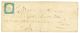 891 1855 20c (n°15e) COBALTO Verdastro With 4 Margins Canc. CIRIE On Cover To TORINO. RAYBAUDI Certificate Vf. - Non Classés
