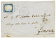 905 1861 SARDINIA 20c(n°15Di) Cobalto Oltremare Scuro Canc. MILANO On Cover. Signed DIENA. Sass = 2650€. Vvf. - Ohne Zuordnung