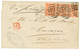 946 1874 GREAT BRITAIN 4d(x3) Canc. 493 + MANCHESTER On Cover To CURACAO. Vvf. - Autres & Non Classés