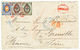 966 1869 3k + 5k + 20k Red Cancel On Cover From MOSCOU To FRANCE. Vf. - Other & Unclassified