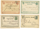 978 RUSSIA - 1877/83 Lot 4 Different POSTAL STATIONERY To GERMANY. Vvf. - Other & Unclassified