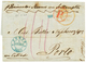 987 "RUSSIA To PORTUGAL" : 1855 PORTO + Tax Marking On Entire Letter From RIGA To PORTUGAL. Superb. - Autres & Non Classés