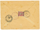 990 1895 ZEMSTVO 8k + Verso RUSSIAN LEVANT 10k Canc. ROPIT ATHOS On Envelope. Rare Combination. Vf. - Levant