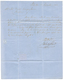 1002 1862 SPAIN 4c + SAN ROQUE CADIZ On Entire Letter From GIBRALTAR To HUELVA. Superb. - Other & Unclassified