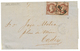 1003 1862 SPAIN 4c(x2) + SAN ROQUE CADIZ On Entire Letter From GIBRALTAR To CADIZ. Double Rate. Vf. - Other & Unclassified