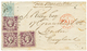 1017 1867 NSW 2d+ 6d(x3) Canc. 55 + NEWCASTLE NSW (verso) On Envelope To ENGLAND. Superb. - Autres & Non Classés