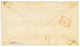 1043 1866 Pair 1d Canc. A26 + GIBRALTAR + Red VIA DI MARE(E) + Tax "4" On Envelope To ITALY. Vf. - Other & Unclassified