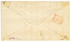 1043 1866 Pair 1d Canc. A26 + GIBRALTAR + Red VIA DI MARE(E) + Tax "4" On Envelope To ITALY. Vf. - Altri & Non Classificati