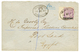 1050 1889 50c On 6p Canc. REGISTERED GIBRALTAR On Envelope To PORT-SAID (EGYPT). Rare Destination. Vvf. - Other & Unclassified