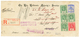 1054 1913 Rare Mixed Issue Franking On REGISTERED Envelope From OCEAN ISLAND To USA. Vvf. - Other & Unclassified