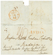 1060 1849 Red Oval INDIA + Tax Marking On Entire Letter From BOMBAY To MADEIRA. RARE. Superb. - Autres & Non Classés