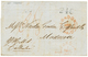 1061 1851 "240" Portuguese Tax Marking + LONDON PAID On Entire Letter From MADRAS To MADEIRA. RARE. Vvf. - Other & Unclassified