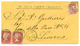 1089 1876 1/2d + 1d(x2) Canc. A25 + MALTA On Envelope To LIVORNO(ITALY). Vvf. - Autres & Non Classés