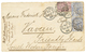 1113 1883 GREAT BRITAIN 2 1/2d(x2) + 1d(fault) On Envelope From LONDON To VAVAU FRIENDLY ISLANDS ( TONGA ). RARE. Vf. - Altri & Non Classificati