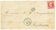 1146 CUBA - French Mail : 1863 FRANCE 80c(n°17) With Large Margins Canc. Anchor + Very Rare Cds CUBA LOUISIANE On Cover( - Altri & Non Classificati