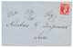 1149 ALEXANDRIE - GREEK P.O. : 1864 GRECE 80l Canc. 97 + ALEXANDRIA TURKEY On Entire Letter To SIRA(GRECE). Scarce. Vf. - Other & Unclassified