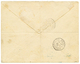 1162 1895 ETHIOPIA 1/4g(x2) + 1/2g Canc. HARAR + SOMALI COAST 50c Canc. DJIBOUTI On REGISTERED Envelope To FRANCE. Verso - Ethiopia