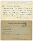 1179 P.O.W CAMP THAILAND : 1944 Card From N°4 P.O.W CAMP THAILAND + CENSOR To ENGLAND And 1945 P./Stat 1 1/2d To N°4 P.O - Siam