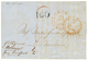 1183 1845 JAMAICA SHIP LETTER + "1/4" Tax Marking On Entire Letter From NEW YORK To JAMAICA. Superb. - Autres & Non Classés