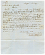 1183 1845 JAMAICA SHIP LETTER + "1/4" Tax Marking On Entire Letter From NEW YORK To JAMAICA. Superb. - Other & Unclassified