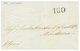 1185 1845 "160" Portuguese Tax Marking On Entire Letter From NEW-YORK To MADEIRA. Superb. - Other & Unclassified