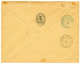 1201 1904 Pair Inter-panneau 2a On 20c + 3a On 30c+ 10a On 1F "MERSON" Canc. ZANZIBAR On REGISTERED Envelope To DJIBOUTI - Zanzibar (...-1963)