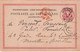 Carte Lettre  Dieuze Allemande 1879 Pour V Toussaint Poelier Fumiste Lunéville Tampon Dieuze - 1800 – 1899