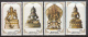 Mongolia 1988 MNH Scott #1692-#1699 Set Of 8 Statues Of Buddhist Deities - Mongolei