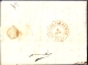 Netherlands 1840, Full Letter Fijnaart , April 3, Breda. Red Single Ring 3/4 And Hollande Par Anvers To Antwerpen, Belg. - ...-1852 Vorläufer