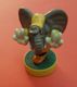 Figurine : Eléphant  Sur Rond Aimanté   Non Référencé - Autres & Non Classés