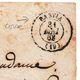 Lettre 1868 Corse Ajaccio Bastia Timbre Napoléon III Empire 20 Centimes - 1849-1876: Période Classique