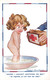 Illustration Small Girl Bathing Nude - Petite Fille Baignade Nu Nue Croix Rouge - Illustrator Illustrateur Fred Spurgin - Spurgin, Fred