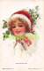 CPA ILLUSTRATEUR HARRISON FISHER PERE NOEL GLAMOUR CARD  MISS SANTA CLAUS ARTIST SIGNED - Fisher, Harrison