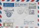 1946 - TCHECOSLOVAQUIE - ENVELOPPE  RECOMMANDEE 1° VOL PRAGUE à NEW YORK (USA) - Storia Postale