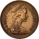 Monnaie, Grande-Bretagne, Elizabeth II, New Penny, 1971, TB+, Bronze, KM:915 - 1 Penny & 1 New Penny