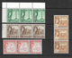 Malta QEII 1956 Definitive Set To 3d In MNH Strips Of Three (5865) - Malta (...-1964)