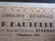Récépissé Commande Livres Librairie Générale Dautelle à Épernay Facture Document Commercial France 4 Mai 1947 Aprés Guer - 1900 – 1949
