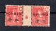 !!! PRIX FIXE : HOI-HAO, PAIRE DU N°36 MILLESIME 6 NEUVE *, UN PETIT PLI DANS LA GOMME - Unused Stamps