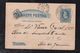 Brazil Brasil 1889 BP 14 40R Dom Pedro Stationery Card Local Use RIO At Imperio - Ganzsachen