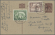 GA Aden: 1940's-50's: Three Postal Stationery Items Used To Italy, With Postcard ¾a. Brown 1946 To Berg - Yémen