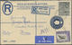 GA Aden: 1940's-50's: Three Postal Stationery Items Used To Italy, With Postcard ¾a. Brown 1946 To Berg - Yémen