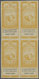 (*) Ägypten - Besonderheiten: 1890s, FISCALS "Cigarette Stamps", Collection Of 35 Different Blocks Of Fo - Autres & Non Classés