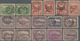 O/*/(*) Tasmanien: 1855-1900's: Collection Of Mint And Used Stamps Including 27 QV Stamps (10 Imperf, Three - Lettres & Documents