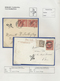 Br Tasmanien: 1899, Landscape Issue, Interesting Collection On Exhibition Leaves With 10 Letters And Po - Lettres & Documents