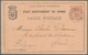 GA Belgisch-Kongo: 1892/1931 (ca.), Scarce Old Collection Of 21 Used Stationery Cards Incl. Uprated Car - Autres & Non Classés