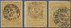 O/Brfst Brasilien: 1889/1893, Newspaper Stamp 200r. Yellow, Group Of 15 Stamps (incl. Three Blocks Of Four), - Altri & Non Classificati