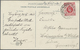 Delcampe - /Br/O China: 1898/1923 (ca.), Used Ppc (7) And HK Name Card Size Envelope Marked "T" Used To Germany, Shan - Altri & Non Classificati